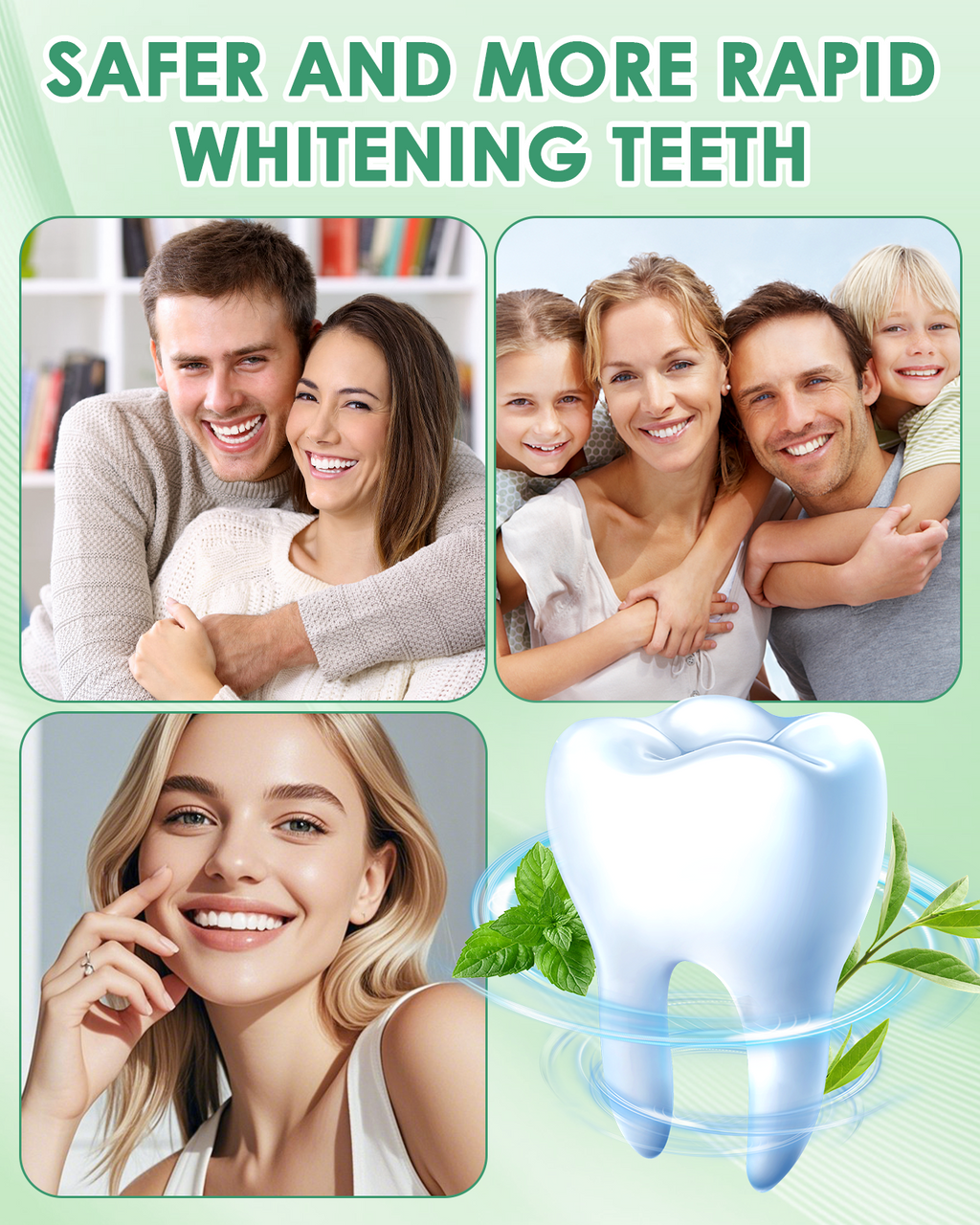 Teeth Whitening Strips Zähne Zahnaufhellung - 28 White Stripes Bleaching Zahn Aufhellen Set frei von Peroxide, Schonende Zahnbleaching Zahnweiss Bleichen Weiß Machen Zahnstrips Sofort - 14 Anwendungen